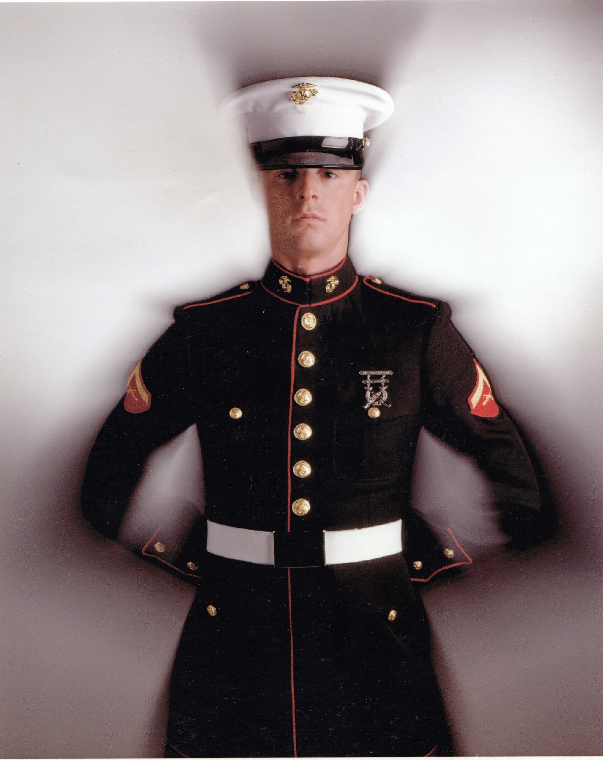 Chris Nibley in Marine Corps uniform